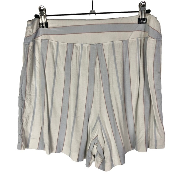 Soma Cool Nights White Blue Stripe Pajama Shorts M - Picture 2 of 4